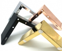 Triangle new longer hot furniture model golden color sofa leg