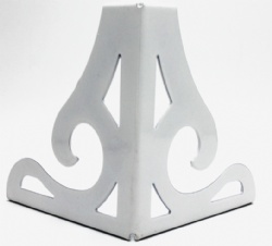Corner sofa foot leg for home furniture or outdoor couch legs with white plastic rubberfurniture feet on the bottom