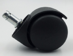Professional production boss chair caster black large wheel chair caster
