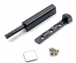 Black Rebound Device Furniture cabinet door handle free magnetic latch catcher Push To Open System